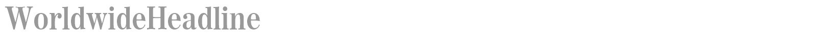 WorldwideHeadline font preview